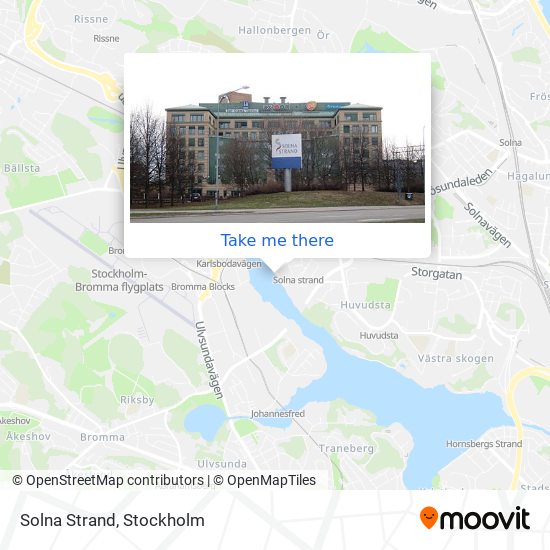 Solna Strand map