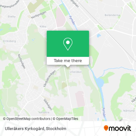 Ulleråkers Kyrkogård map