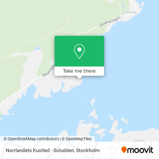 Norrlandets Kustled - Soludden map