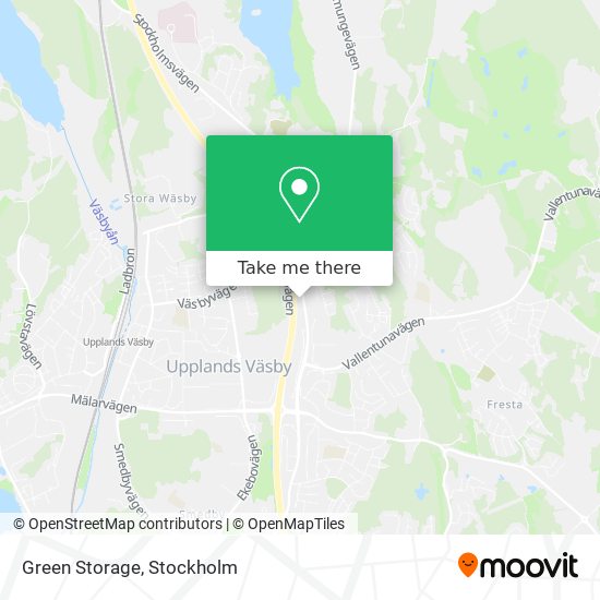 Green Storage map