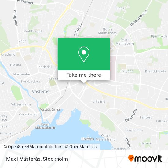 Max I Västerås map