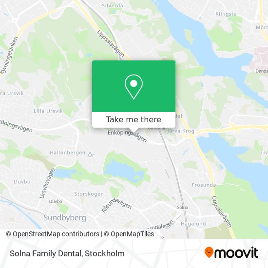 Solna Family Dental map