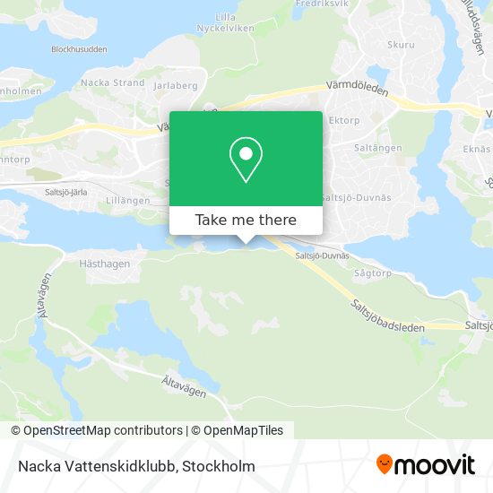 Nacka Vattenskidklubb map