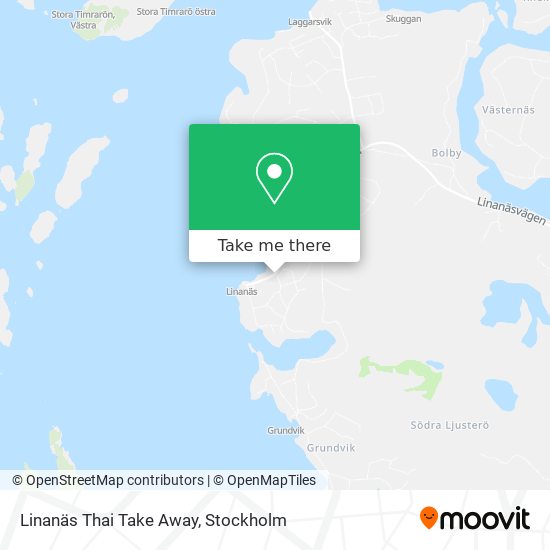 Linanäs Thai Take Away map