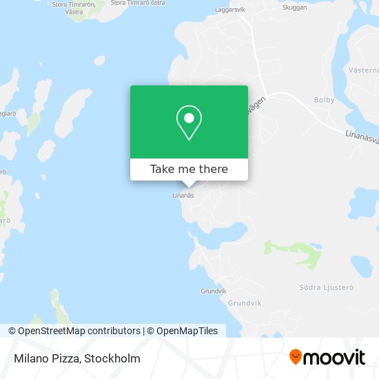 Milano Pizza map