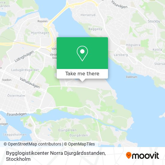 Bygglogistikcenter Norra Djurgårdsstanden map