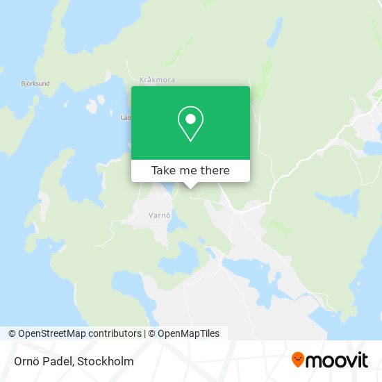 Ornö Padel map