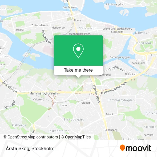 Årsta Skog map