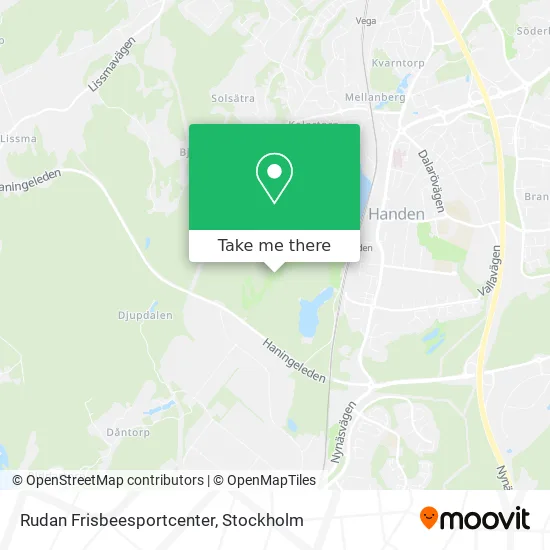 Rudan Frisbeesportcenter map