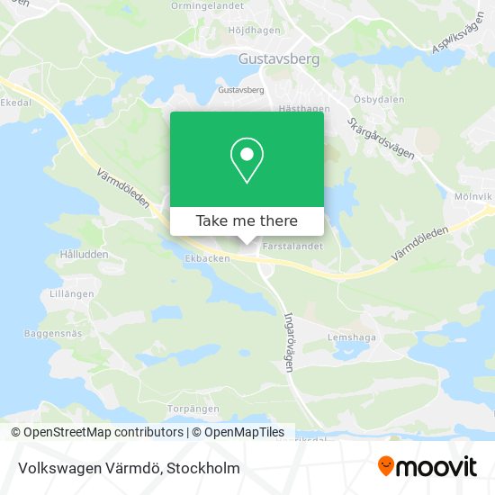 Volkswagen Värmdö map