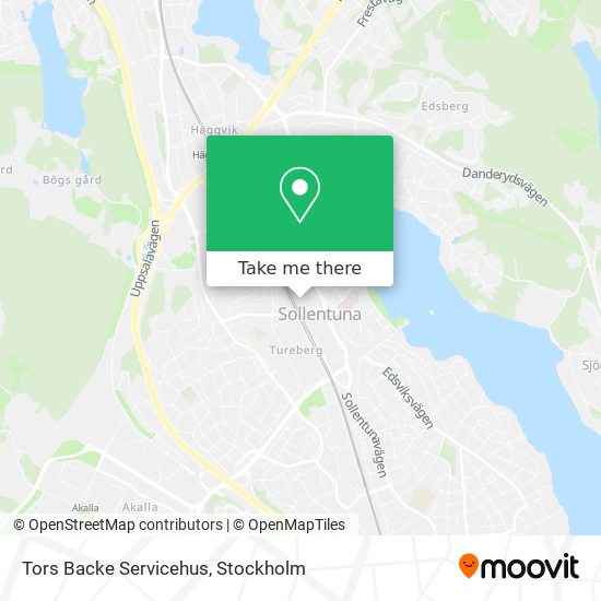 Tors Backe Servicehus map