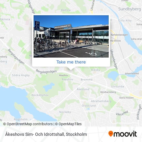 Åkeshovs Sim- Och Idrottshall map