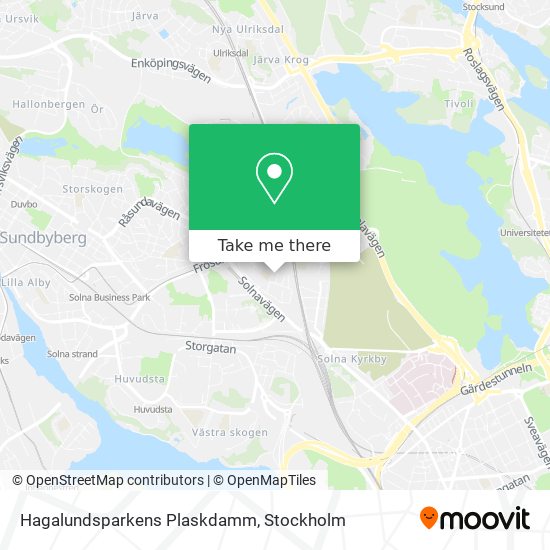 Hagalundsparkens Plaskdamm map