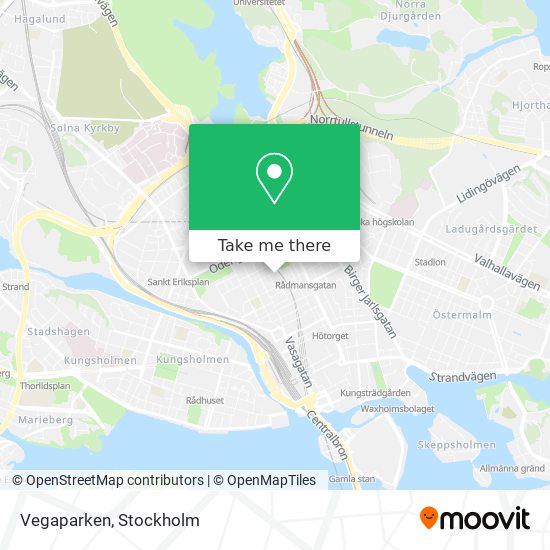 Vegaparken map