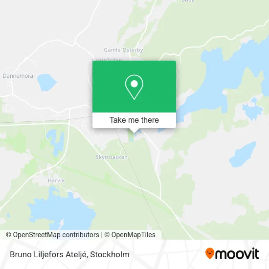 Bruno Liljefors Ateljé map
