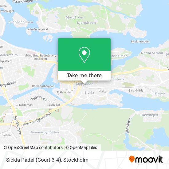 Sickla Padel (Court 3-4) map