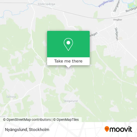 Nyängslund map
