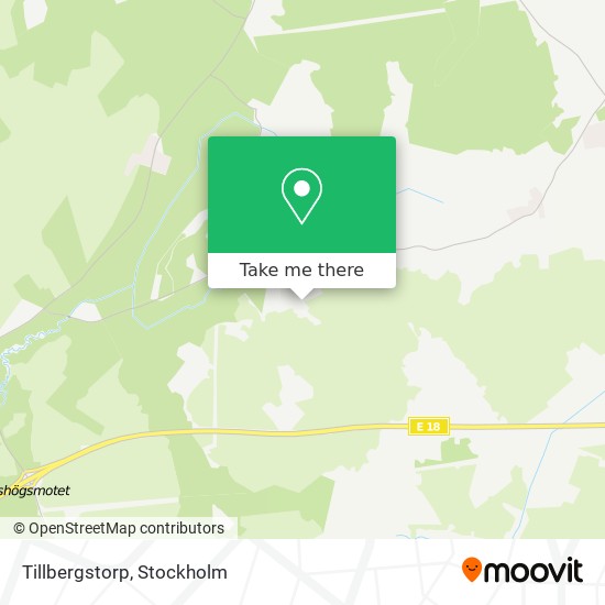 Tillbergstorp map