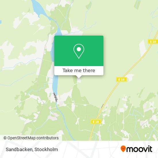 Sandbacken map