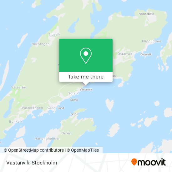 Västanvik map