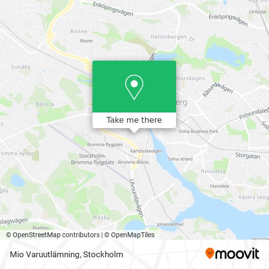 Mio Varuutlämning map