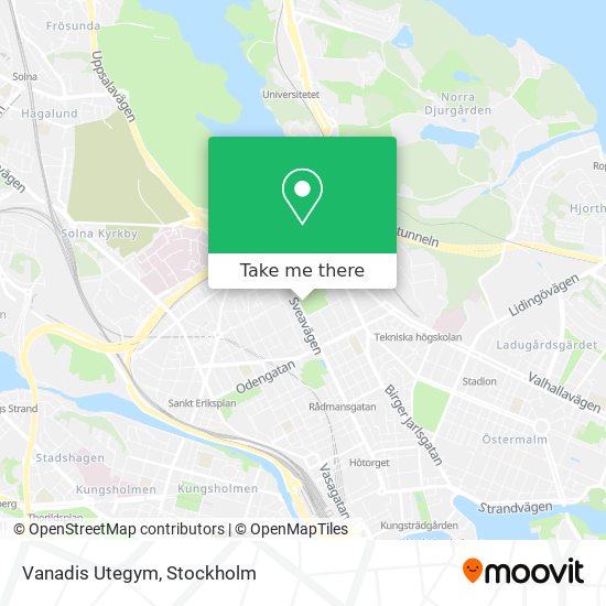 Vanadis Utegym map