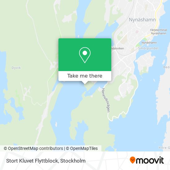 Stort Kluvet Flyttblock map