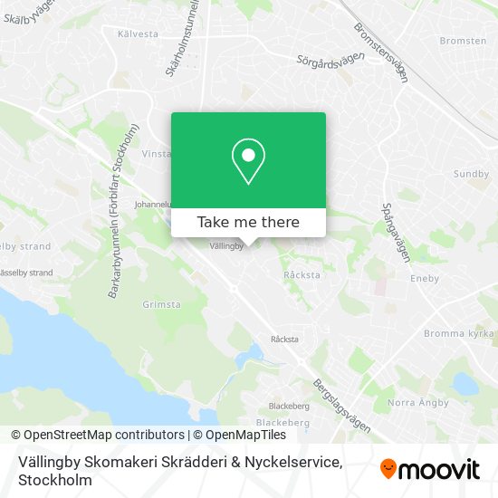 Vällingby Skomakeri Skrädderi & Nyckelservice map