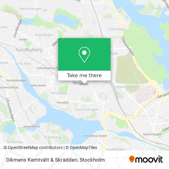 Dikmens Kemtvätt & Skrädderi map