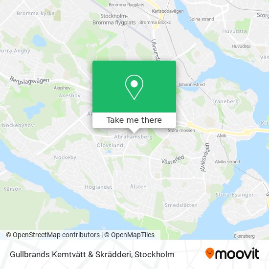 Gullbrands Kemtvätt & Skrädderi map