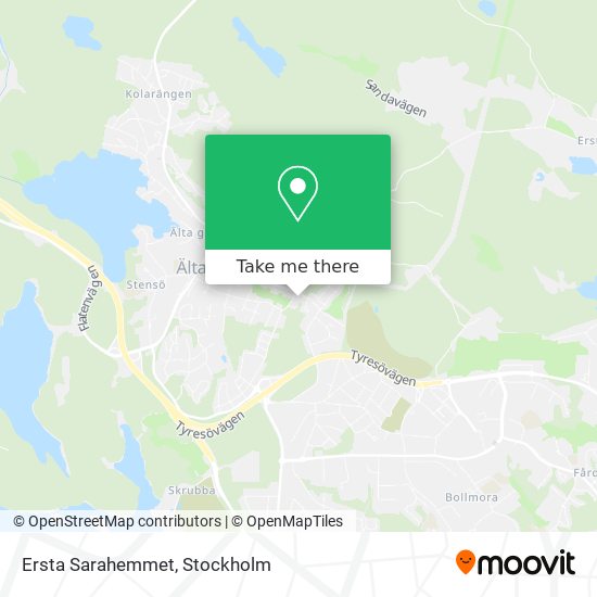 Ersta Sarahemmet map