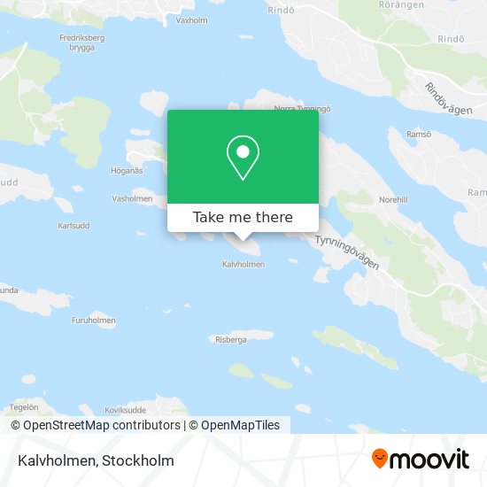 Kalvholmen map