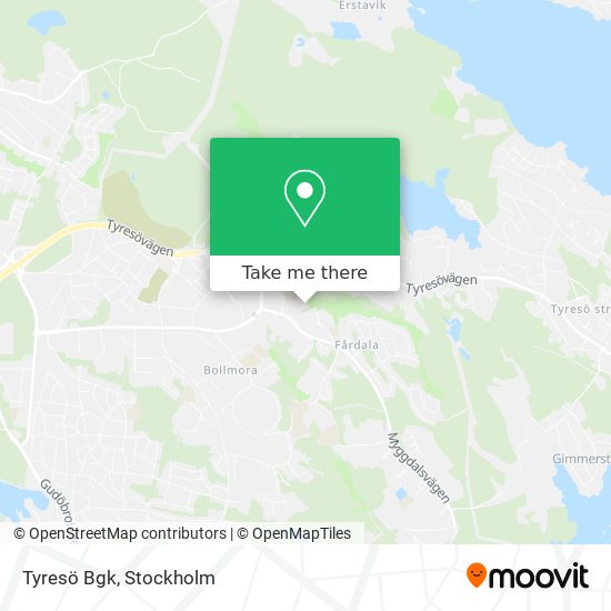 Tyresö Bgk map