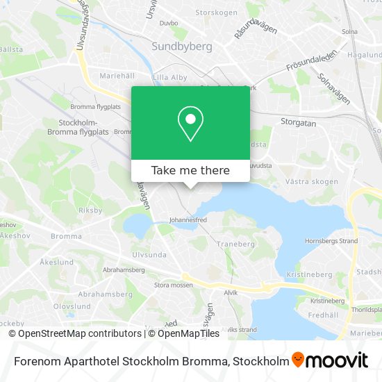 Forenom Aparthotel Stockholm Bromma map