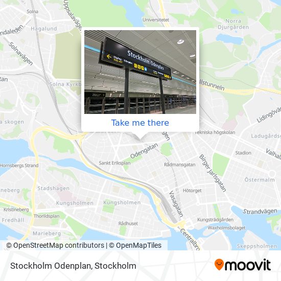 Stockholm Odenplan map