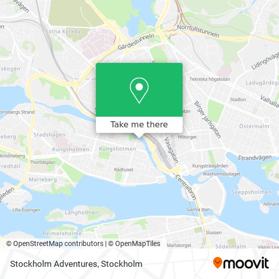 Stockholm Adventures map