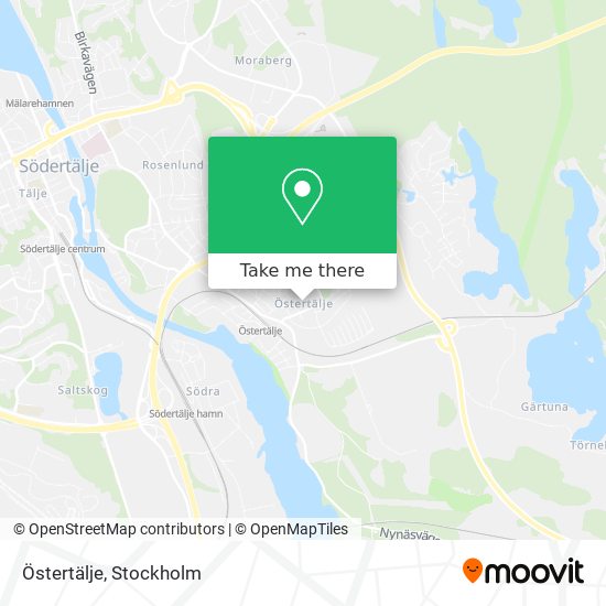 Östertälje map