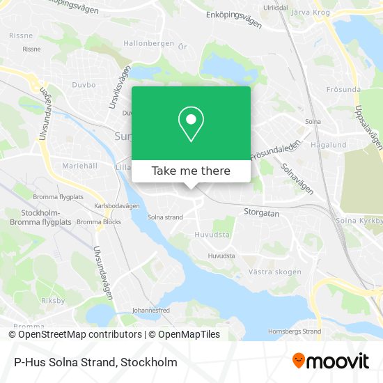 P-Hus Solna Strand map