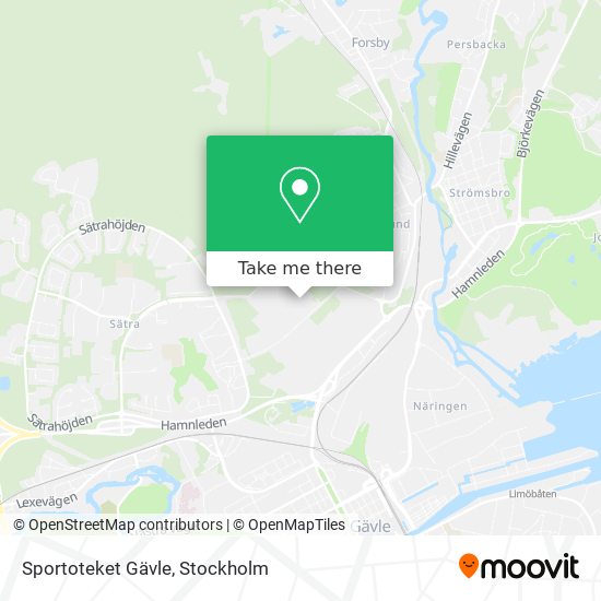 Sportoteket Gävle map