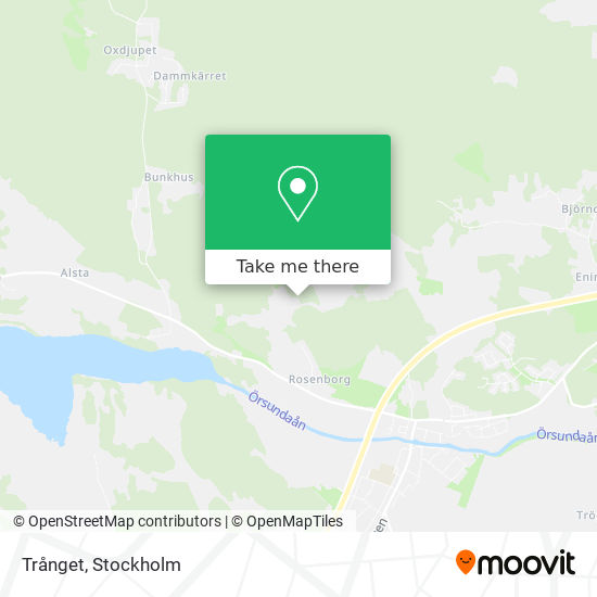 Trånget map