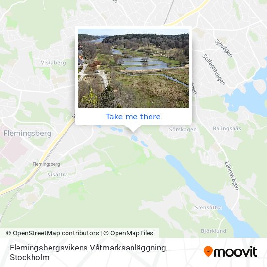 Flemingsbergsvikens Våtmarksanläggning map