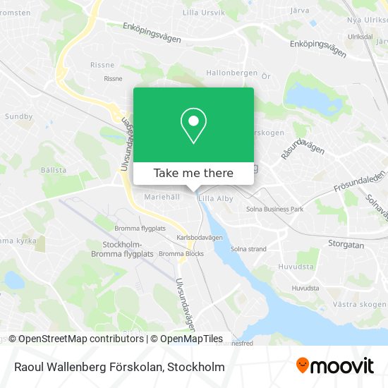 Raoul Wallenberg Förskolan map