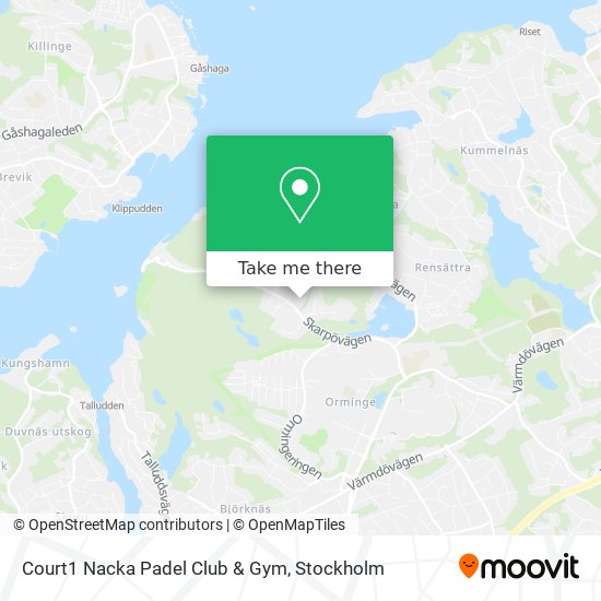 Court1 Nacka Padel Club & Gym map