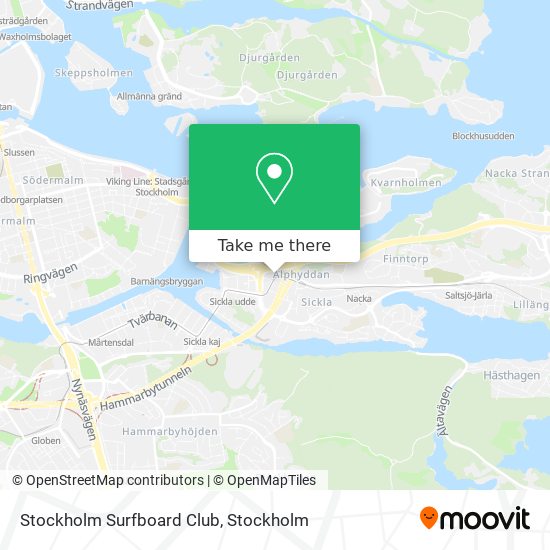 Stockholm Surfboard Club map