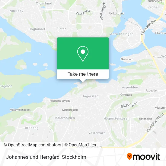 Johanneslund Herrgård map