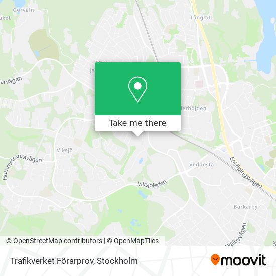 Trafikverket Förarprov map