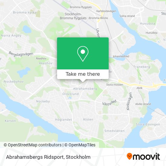 Abrahamsbergs Ridsport map