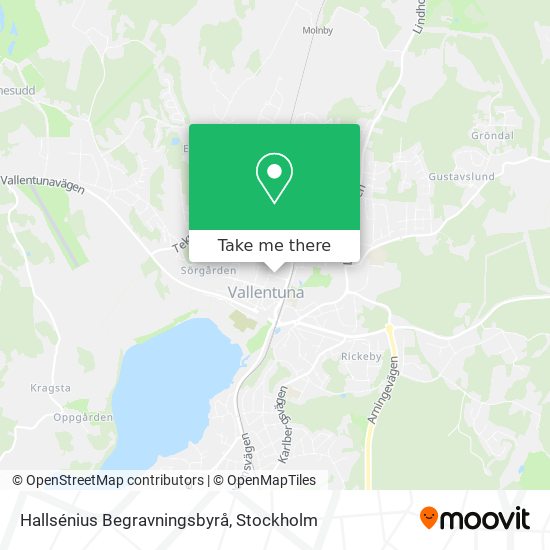 Hallsénius Begravningsbyrå map