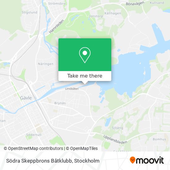 Södra Skeppbrons Båtklubb map