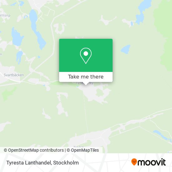 Tyresta Lanthandel map